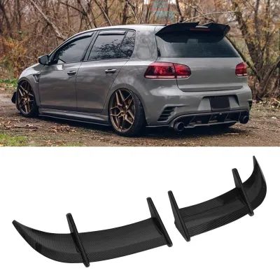 Imagen del producto de Solidchoice - Spoiler trasero de ABS con aspecto de fibra de carbono para automóvil