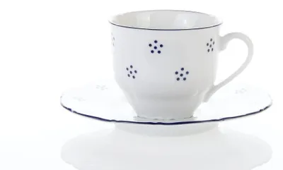 Image de Tasse à espresso et soucoupe, Vérone, 80 ml, bleu valbella, G. Benedict