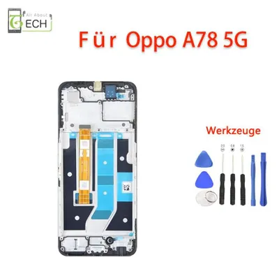Produktbild von Für Oppo A78 5G CPH2483 LCD Display mit Rahmen Touch Screen Bildschirm