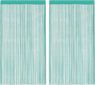 Produktbild von vidaXL Fadenvorhänge 2 Stk. Türkis 140x250 cm