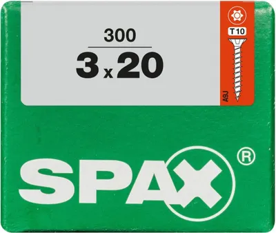 Produktbild von Spax Universalschrauben 3.0 x 20 mm TX 10 - 300 Stk.