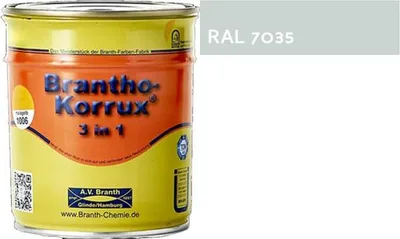 Produktbild von Brantho Korrux 3in1 Rostschutzfarbe 750ml RAL 7035 lichtgrau seidenglänzend