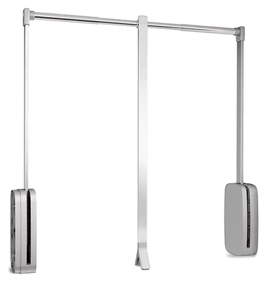 Produktbild von Emuca Kleiderlift für Garderoben Sling, 600 - 830, Verchromt, Stahl und Kunststoff