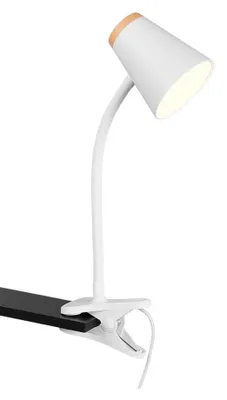 Immagine prodotto di Lampada a pinza LED, bianca, flessibile, H 33 cm