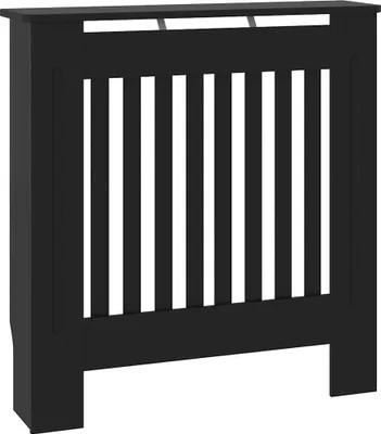 Zdjęcie produktu dla vidaXL Osłona grzejnika czarna 78 x 19 x 81,5 cm materiał drewnopochodny