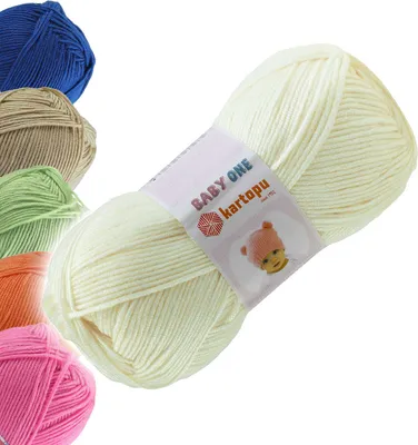 100g Strickgarn Kartopu BABY ONE Antipilling perlweiß