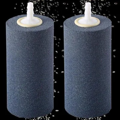 Produktbild von Aquariumdiffusor - 10 cm - Luftsteine - Airstones - Sauerstoffsteine von 4 mm / 6 mm - Wasserblasensteine Teich - Fischbecken