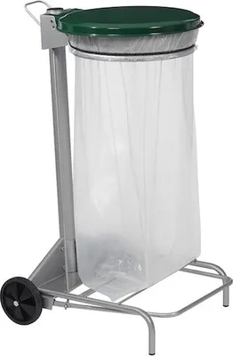 Rossignol Collecroule fahrbarer Abfallbehälter 110 Liter mit breitem Fußpedal Rossignol 57330,57331,57333,57334,57370,56501