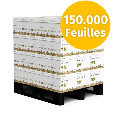 Image de Infowerk Papier d'impression Papier de copie 150000 feuilles 300 x 500 A4 80 g Premium White  PEFC