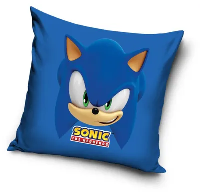 Productafbeelding van Sonic de Igel, kussensloop, afmetingen ongeveer 40 x 40 cm