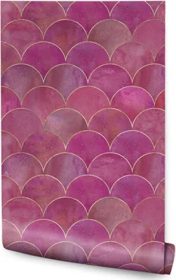 Produktbild von 10m VLIES TAPETE Rolle ROSA geometrisches Aquarellmuster 6532