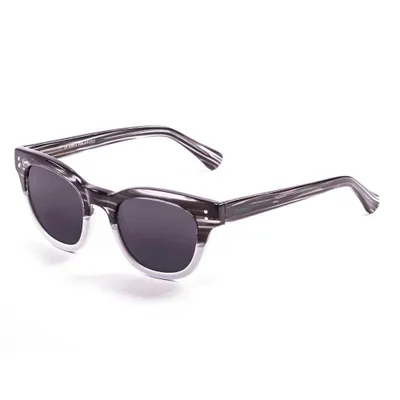 Produktbild von Lenoir Eyewear Croisette Demy Black With White Bellow With Smoke Lens CAT3