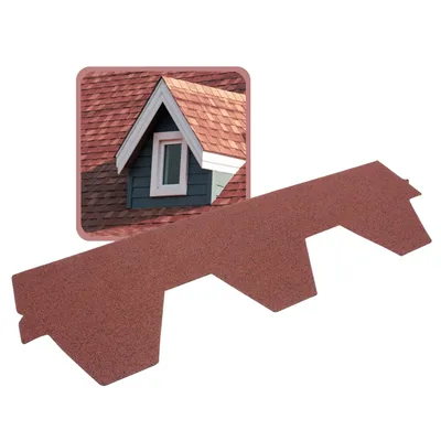 Produktbild von DAPRONA 20x Bitumen Dachschindeln Hexagonal Rot 1 m x 32 cm – 2,6 m² selbstklebend mit Glasvlieseinlage – wetterfest & UV-beständig für Gartenhaus, Carport, Garage, Pavillon