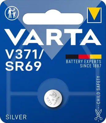 Produktbild von Varta -V371, Einwegbatterie, SR69, Siler-Oxid (S), 1,55 V, 1 Stück(e), 44 mAh