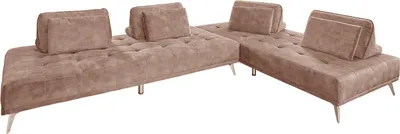 Produktbild von KAWOLA Sofa WIOLO Ecksofa velvet taupe