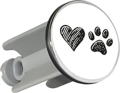 Produktbild von Huuraa Waschbeckenstöpsel Herz Tapse 4cm höhenverstellbar Abflussstopfen Geschenkidee