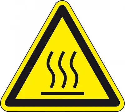 Produktbild von Dreifke® Aufkleber I Warnschild Warnung von heißer Oberfläche, RoHS konform, ...