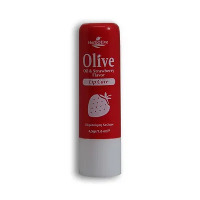 Zdjęcie produktu dla Balsam do ust HerbOlive z oliwą z oliwek i truskawką 4,5 g