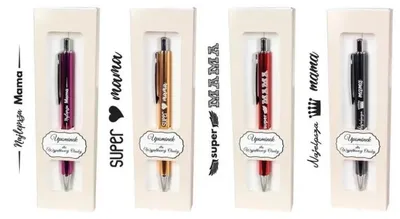 Produktbild von Kugelschreiber mit Aufdruck für Mama im Etui GB Mix – Cresco