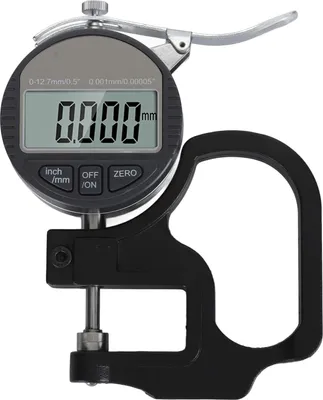 Zdjęcie produktu dla Cyfrowy miernik grubości 0,001 mm/0,00005 cala 0?12,7 mm Elektroniczny mikrometr grubości z wyświetlaczem LCD Konwersja jednostek metrycznych w calach