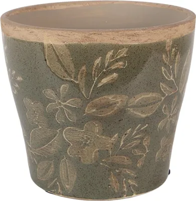 Produktbild von Clayre & Eef Blumentopf Ø 12x10 cm Grün Keramik