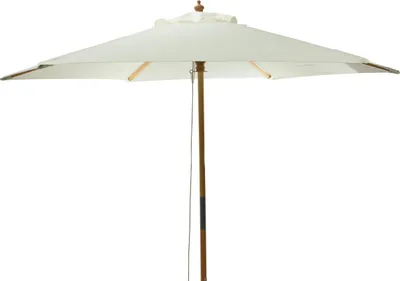 Obrázek produktu pro Dřevěný zahradní slunečník, Ø 250 cm, bílý