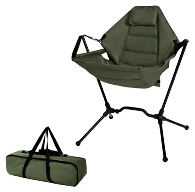 Produktbild von Klappbare Schaukelstühle für den Außenbereich, Tragbare Schaukelstühle mit hoher Rückenlehne