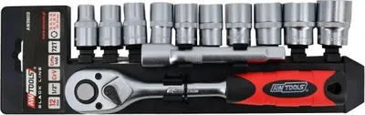 Image de Awtools Clé à cliquet 1/4" 14 Elem.