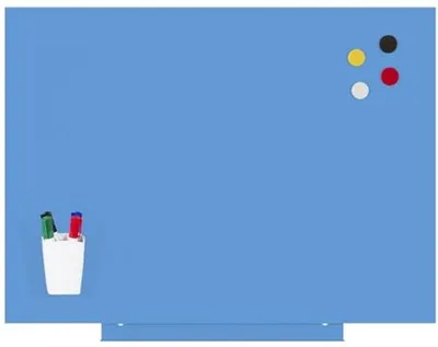 Magnetboard ohne Rahmen, blau, 55 x 75 cm, magnetisch