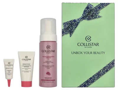 Obrázok produktu pre Čistiaca pena 180 ml / Hydroaktívny krém 15 ml / Mini hydrogélový očný krém 5 ml Collistar Idroattiva Set