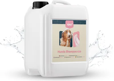 Produktbild von nimo® Hunde Shampoo sensitiv | ohne Duftstoffe & pH-Neutral mit Kollagen | für alle Hunderassen und sensible, allergische Hunde | für bessere Kämmbarkeit & glänzendes Fell, 100% tierleidfrei