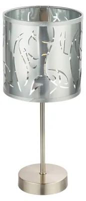 Produktbild von LED Tischlampe. silber, Dekorstanzungen, Höhe 35 cm, NADI