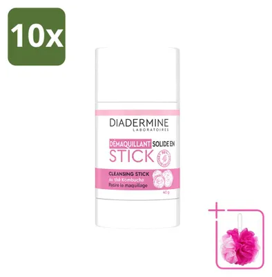 Produktbild von 10 x Diadermine Essential Care Reinigungsstick Kombucha - 40 g - Sparpackung - 10 Stücke