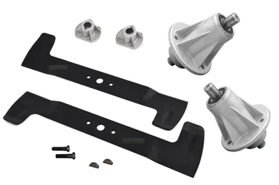Image de 92 CM Jeu de couteaux + support Castelgarden Iseki Alpina Solo Honda Stiga Viking