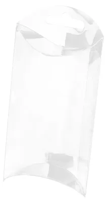 Kissenboxen transparent mit Lochung 50 Stk. Geschenkbox Blister-Verpackung Sichtverpackung
