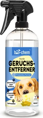 Produktbild von bio-chem Hunde Geruchsentferner Spray 750 ml - Enzymreiniger mit Mikroorganismen - Geruchsneutralisierer gegen Hundeurin Geruch - Entfernt Gerüche aus Sofa, Teppich, Polster nachhaltig -  DE