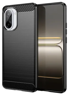 Produktbild von Techsuit – Carbon-Silikonhülle für OnePlus Nord CE5 – schwarz