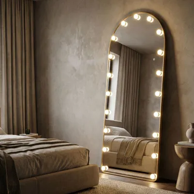 Obrázek produktu pro Stojací zrcadlo Hollywood s LED osvětlením 70x45x170 cm