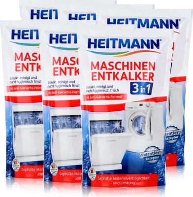 Produktbild von Heitmann Maschinen Entkalker 175g - Waschmaschinen und Geschirrspüler (6er Pack)