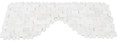Produktbild von Famanu Schlafmaske aus weißem Jadequarz - Natürliches Augenmasker für Entspannung