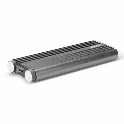 Produktbild von Lindy 43318, SSD-Gehäuse, M.2, PCI Express, 20 Gbit/s, USB Anschluss, Silber