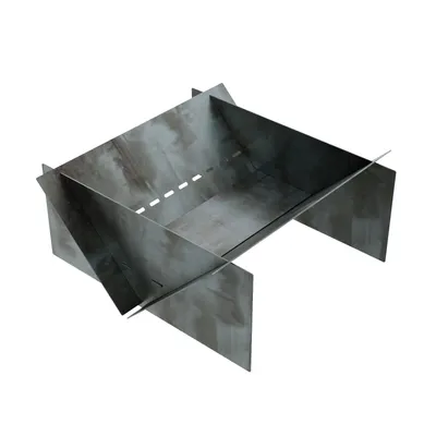 Obrázek produktu pro QLS ohniště 70 x 70 cm – ohniště z surového oceli, skládací, venkovní, do zahrady 11463