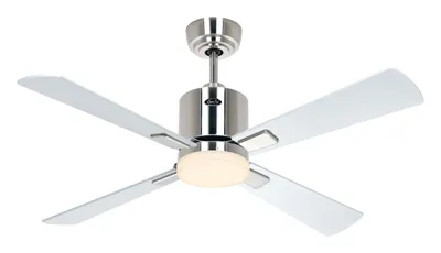 Obrázek produktu pro Stropní ventilátor ECO NEO III 103, kartáčovaný chrom – wenge/stříbrný, WiFi, se světlem