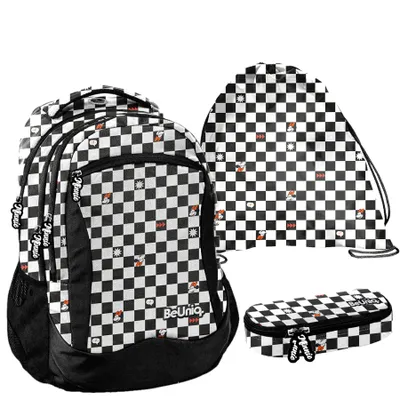 Produktbild von Schulrucksack BeUniq GITTER minnie disney - 3-Teiliges Set