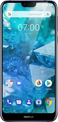Produktbild von Nokia 7/1, 14,8 cm (5.84"), 2280 x 1080 Pixel, 3 GB, 32 GB, 12 MP, Blau
