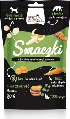 Produktbild von VEGANE Leckerlis für Hundetrainer Süßkartoffel Karotte Banane
