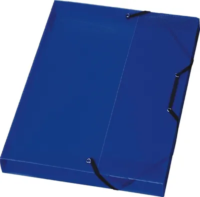 Produktbild von Heftbox A4 blau/transluzent Packung mit 14 Stück
