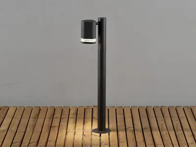 Produktbild von Konstsmide Modena Wegeleuchte schwarz lackiertes Aluminium, klares Acrylglas, Reflektor 7517-750