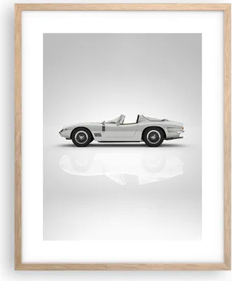 Produktbild von Gerahmtes Poster - Rahmen in heller Eiche - Sportlich Auto Vintage - 40x50 cm - Wand Bild - Wanddeko - Wandbilder - Kunstposter - Wandposter - Bilderrahmen - Bilder - Kunstdruck - P2NPA40x50-4872