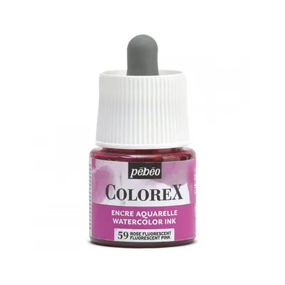Image de Pebeo Colorex Aquarelltinte, 45 ml, fluoreszierendes Pink